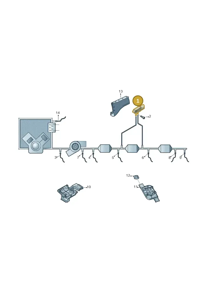 057906051F — Volkswagen Touareg (2017-2023) diagram 780906150, position 1