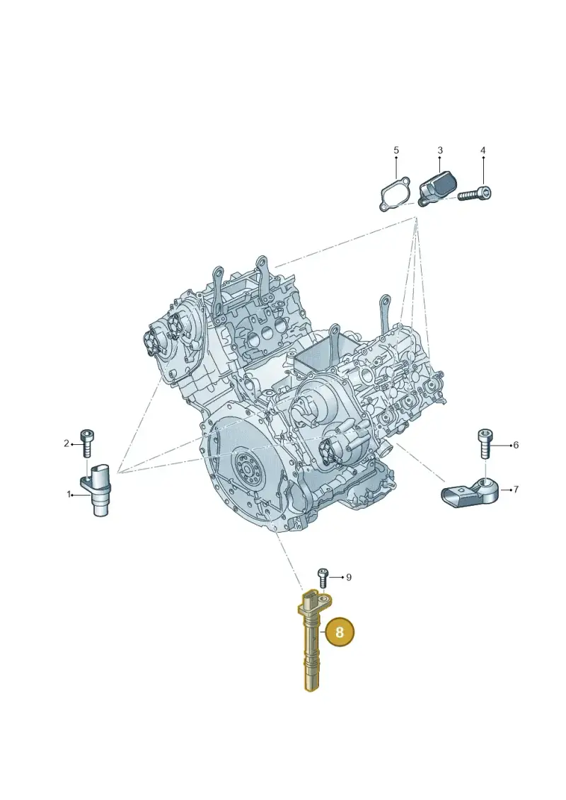 057906433C — Volkswagen Touareg (2017-2023) diagram 439906040, position 8