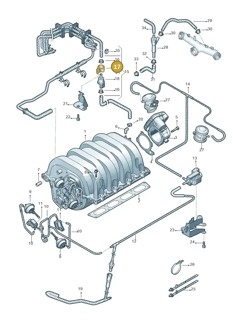 058133459 — Volkswagen Phaeton 4motion (2010-2016) diagram 258133700, position 17