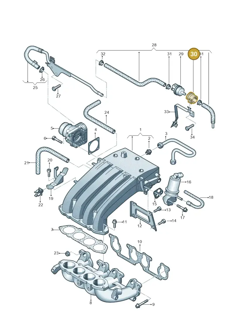058133459 — Volkswagen Transp. caravelle (2011-2015) diagram 410133200, position 30