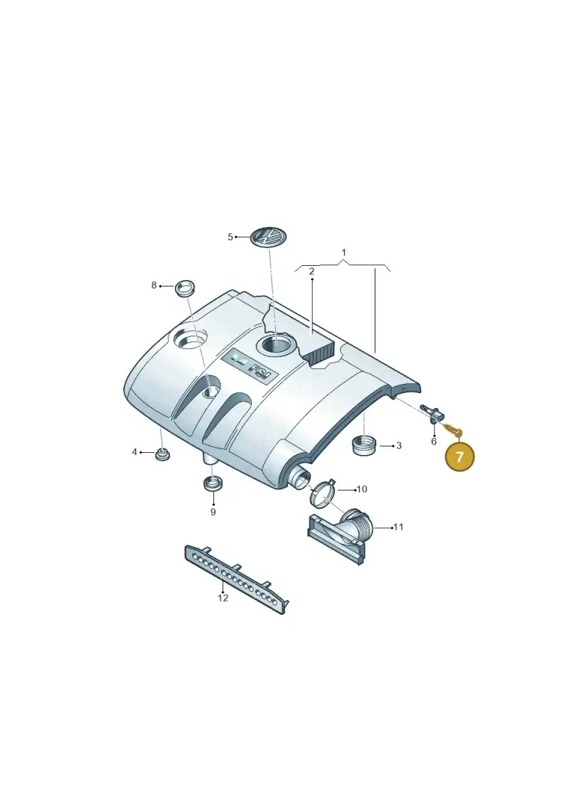 058133479A — Volkswagen Passat estate (2008-2011) diagram 656129100, position 7