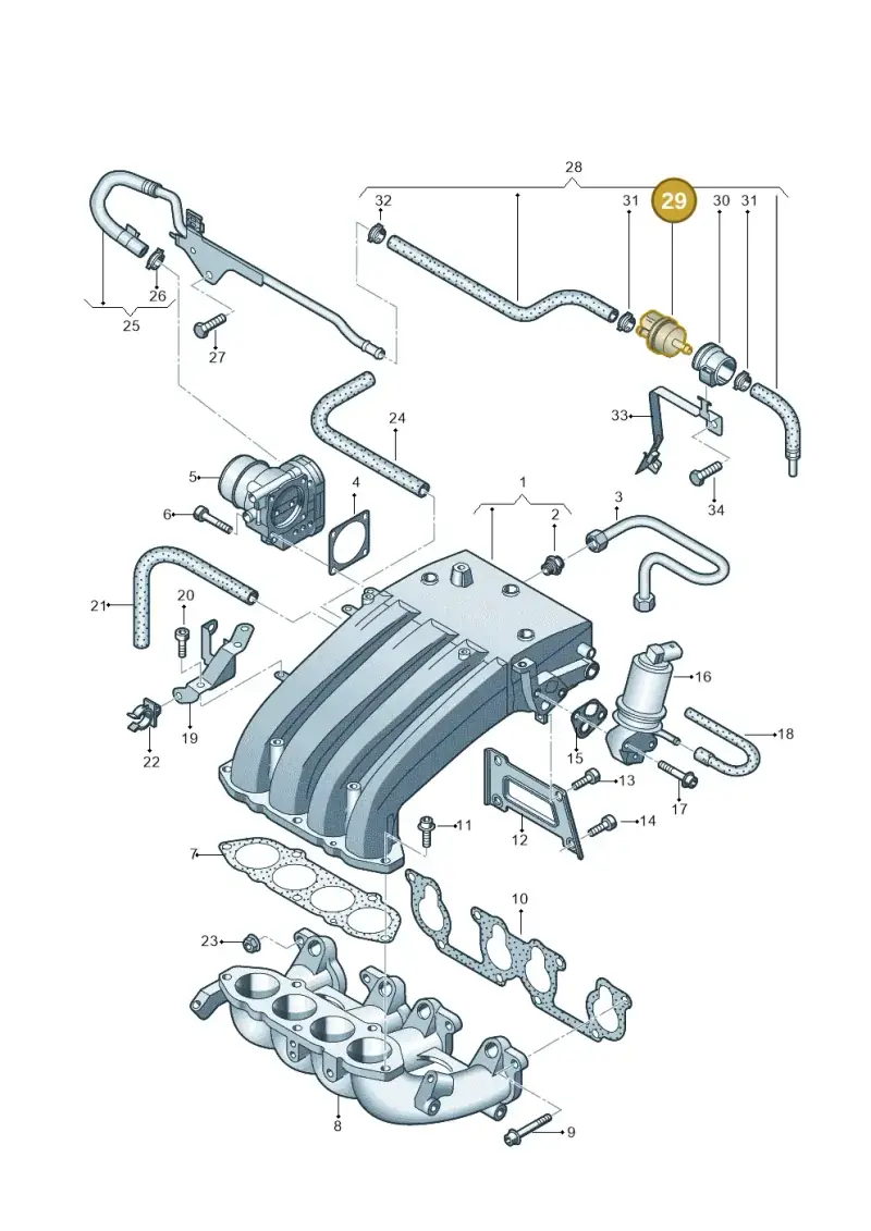 058133517B — Volkswagen Transp. caravelle (2011-2015) diagram 410133200, position 29