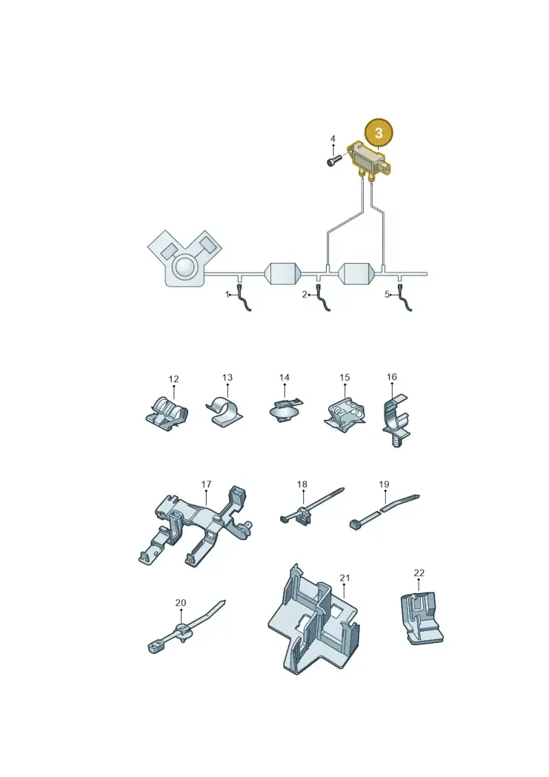 058906051A — Audi A5 Cabrio 2.0 (2016-2018) diagram 848906004, position 3