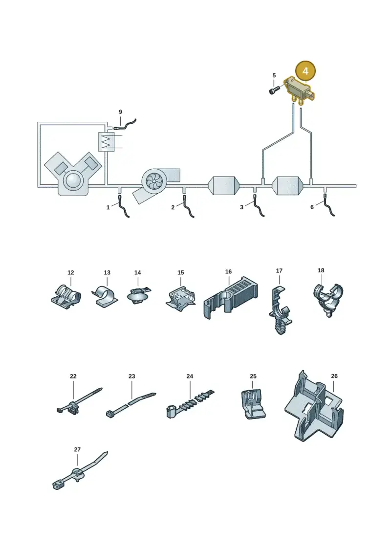 058906051A — Audi A4 2.0 (2015-2019) diagram 849906003, position 4