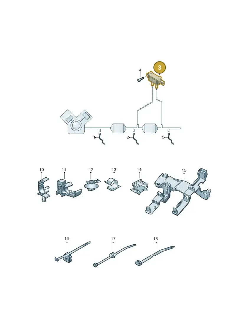 058906051A — Audi Q5 (2016-2020) diagram 896906003, position 3