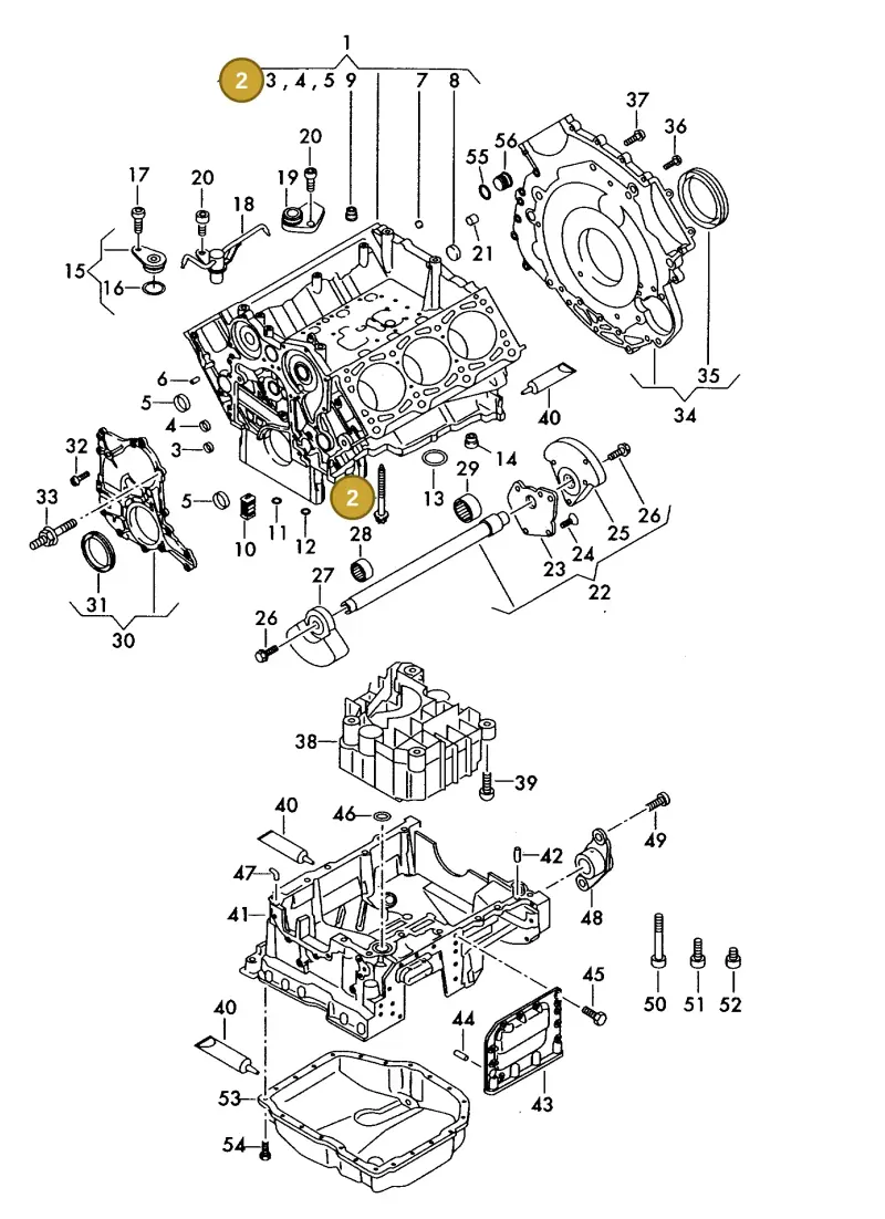 059103039H — Volkswagen MARINE-MOTOR           02> (2002-) diagram 277103150, position 2