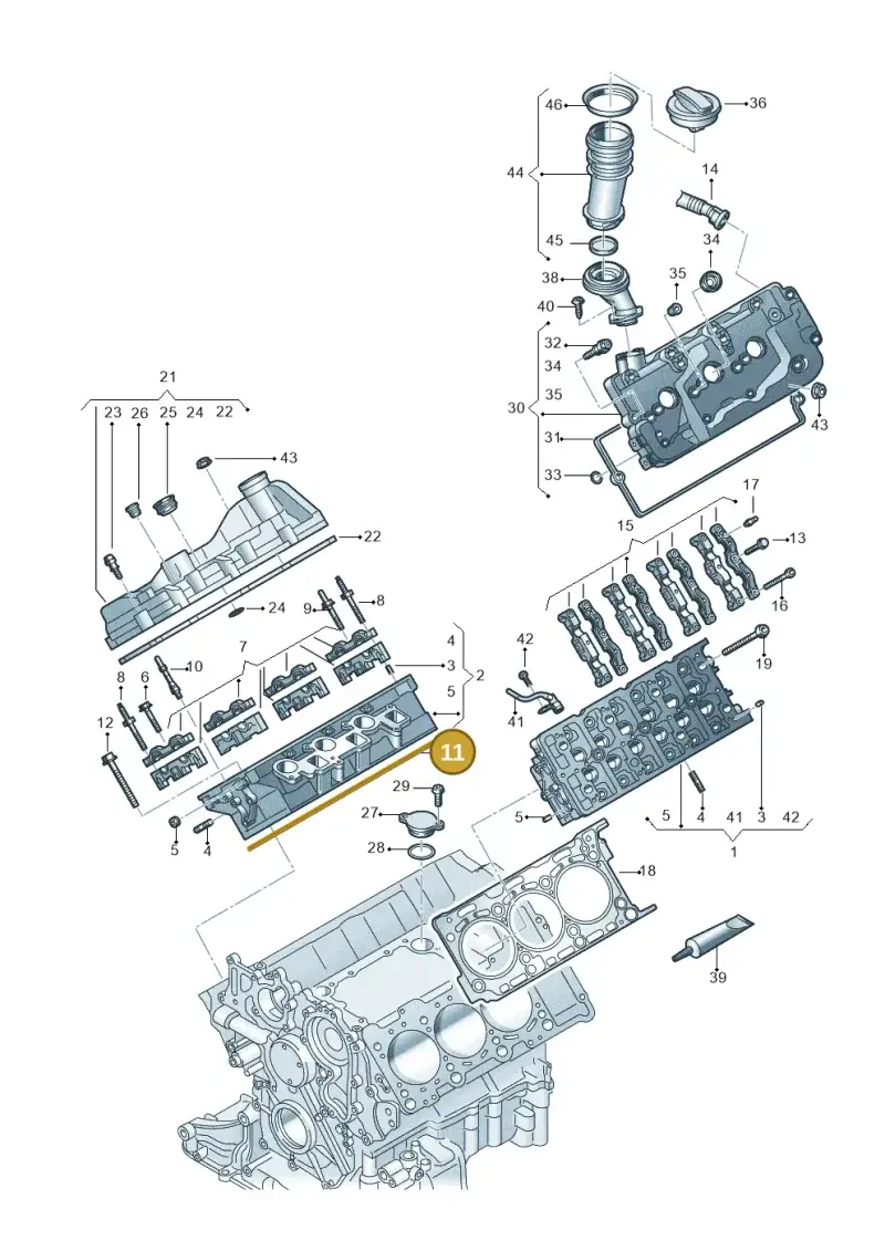 059103148AJ — Volkswagen Amarok twin cab (2022-) diagram 894103650, position 11
