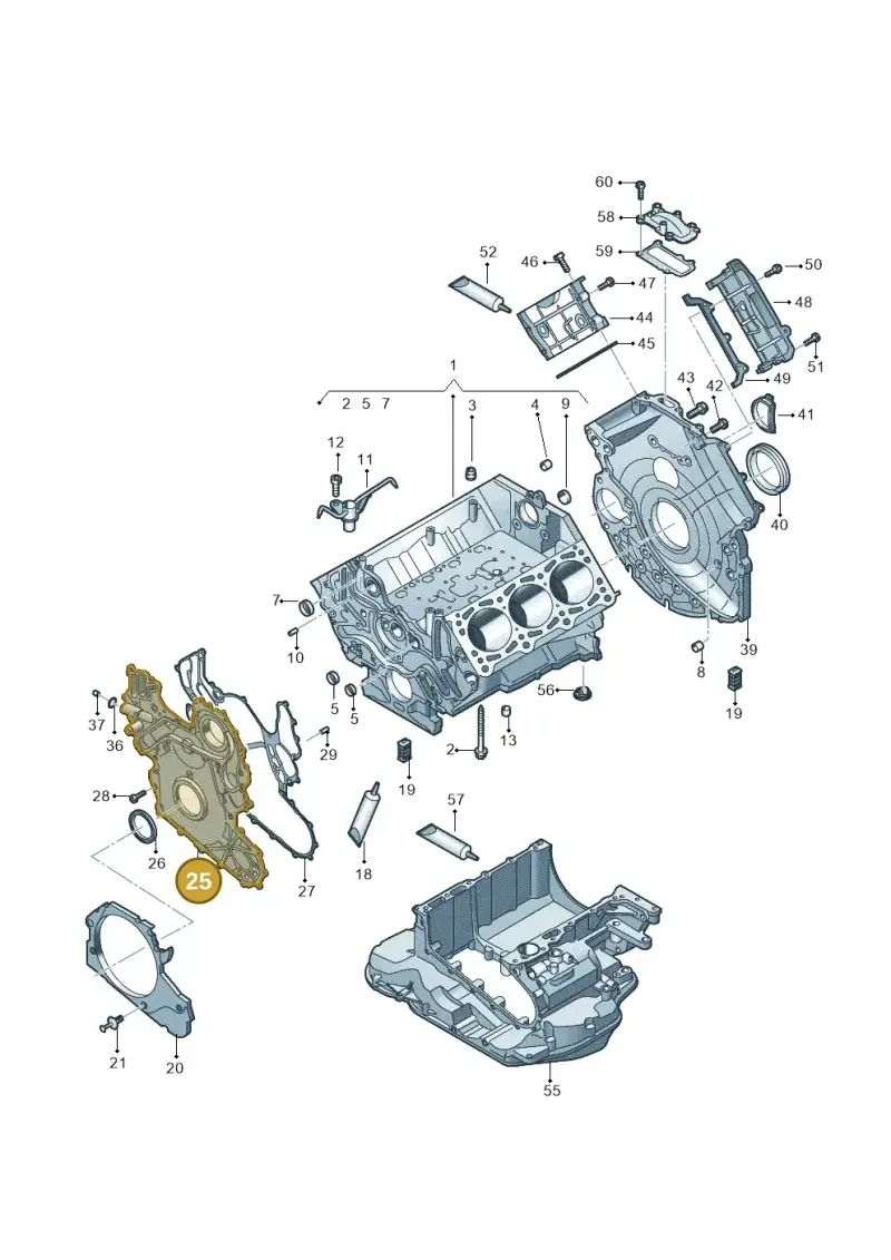 059103153CJ — Volkswagen Touareg (2017-2023) diagram 439103020, position 25