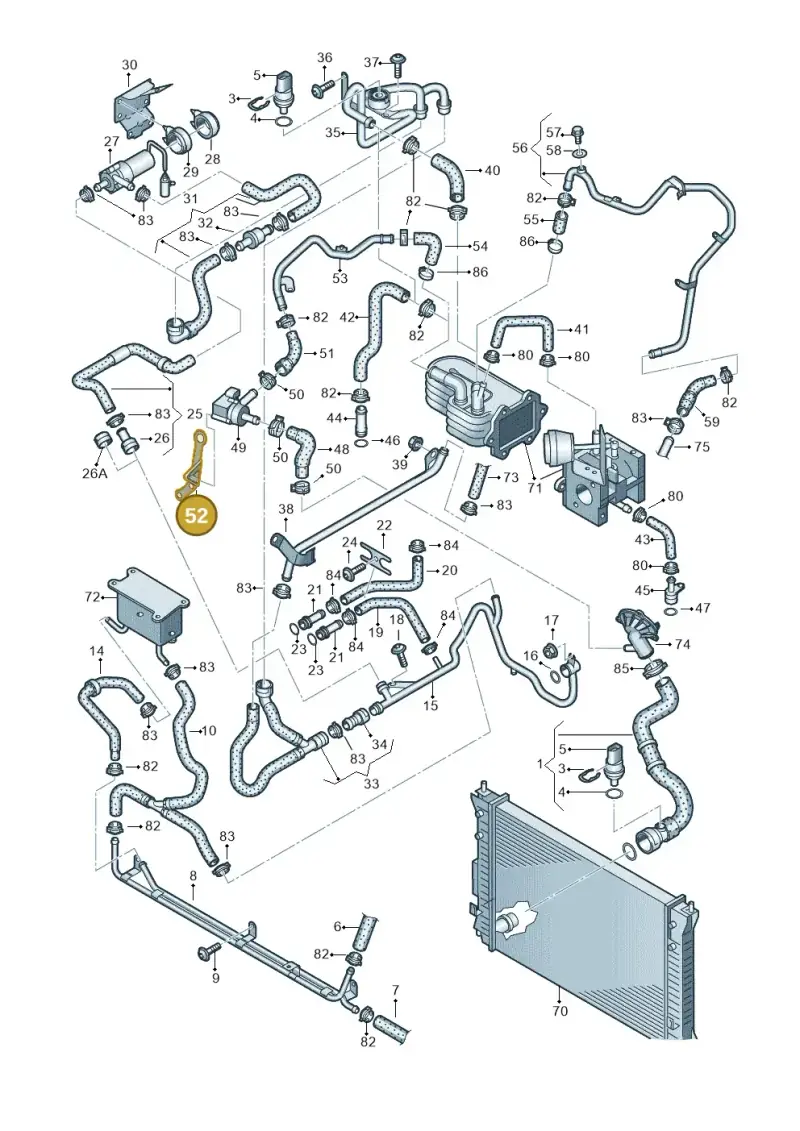 059103392AC — Volkswagen Phaeton 4motion (2010-2016) diagram 631121450, position 52