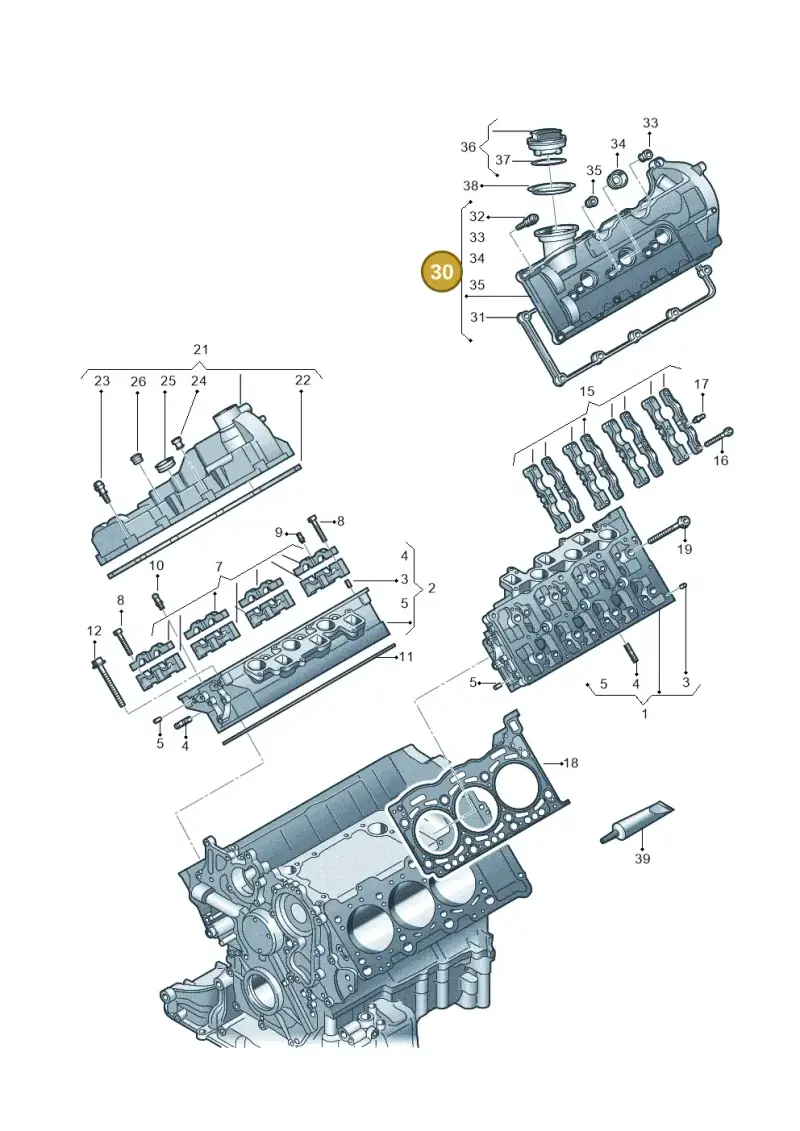 059103469BD — Volkswagen Touareg BlueMotion (2014-2018) diagram 693103670, position 30
