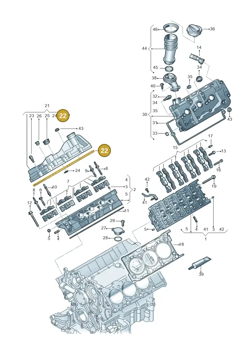 059103484J — Volkswagen Amarok twin cab (2022-) diagram 894103650, position 22