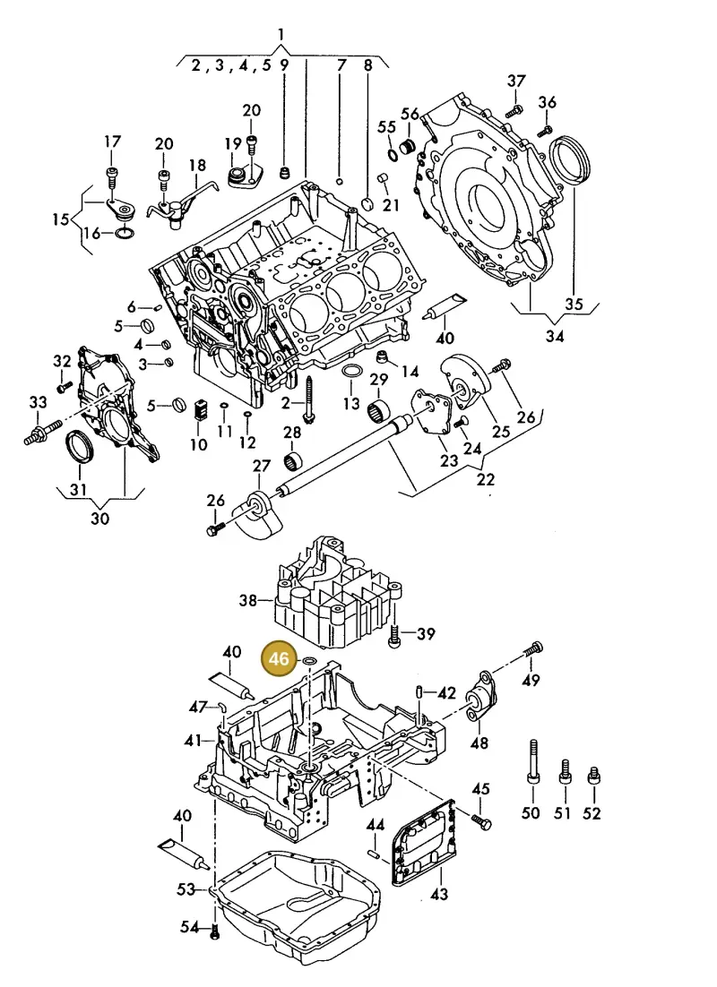 059103609L — Volkswagen MARINE-MOTOR           02> (2002-) diagram 277103150, position 46