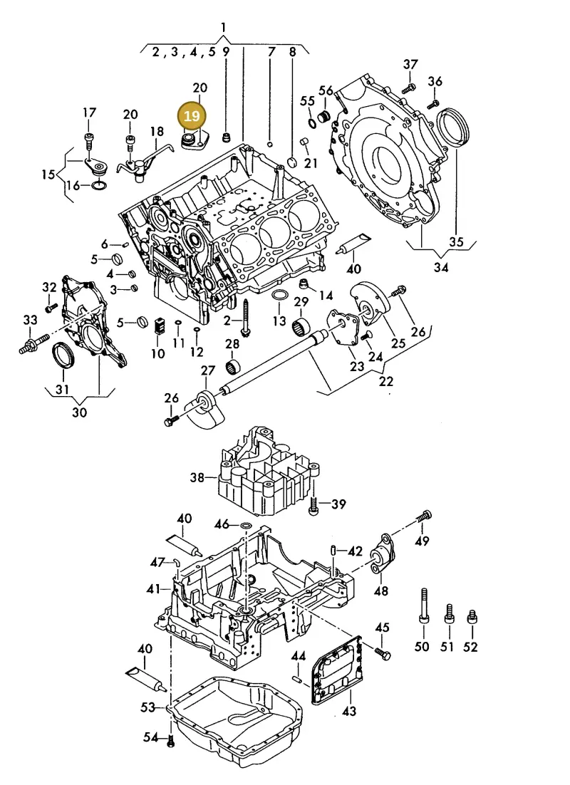 059103765D — Volkswagen MARINE-MOTOR           02> (2002-) diagram 277103150, position 19