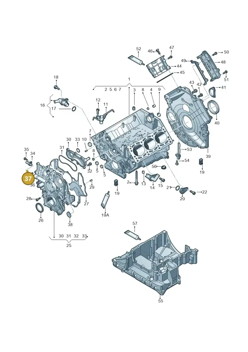 059103826B — Volkswagen Touareg BlueMotion (2014-2018) diagram 748103270, position 37