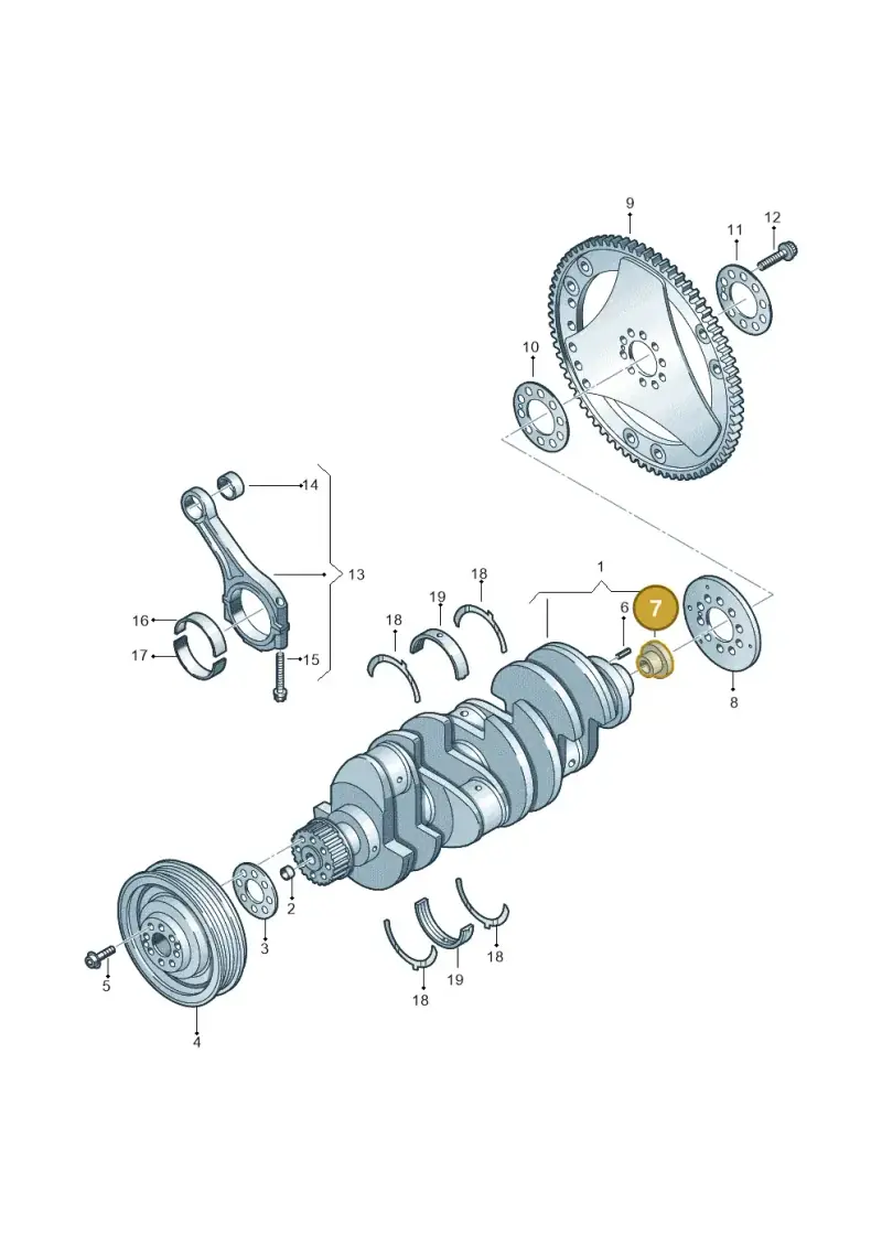 059105329A — Volkswagen Touareg (2012-2014) diagram 693105600, position 7
