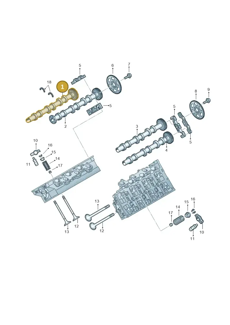 059109008DR — Volkswagen Touareg (2017-2023) diagram 439109045, position 1