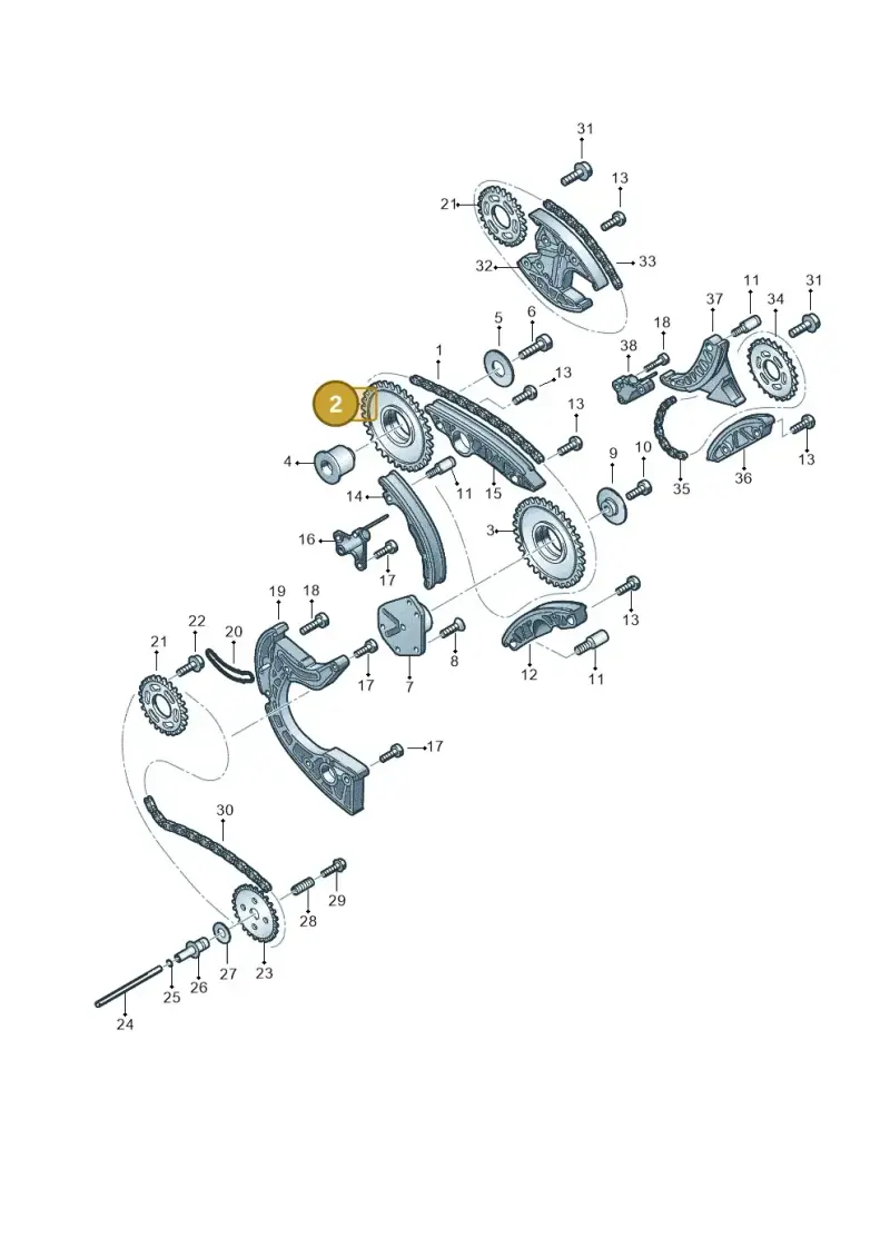 059109077E — Volkswagen Phaeton 4motion (2010-2016) diagram 631109700, position 2