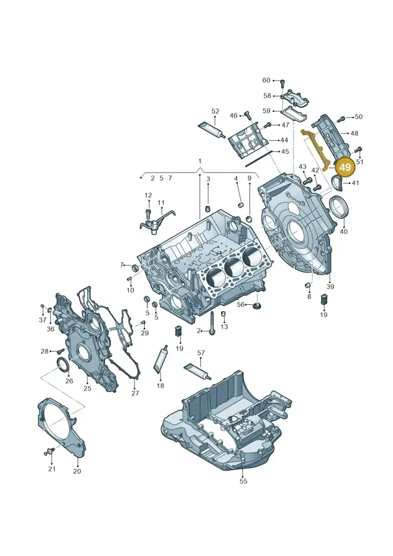 059109091N — Volkswagen Touareg (2017-2023) diagram 439103020, position 49