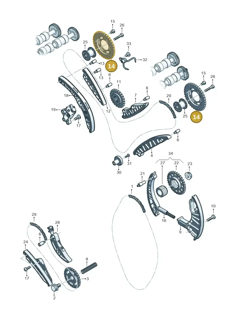 059109116G — Volkswagen Touareg (2017-2023) diagram 859109570, position 14