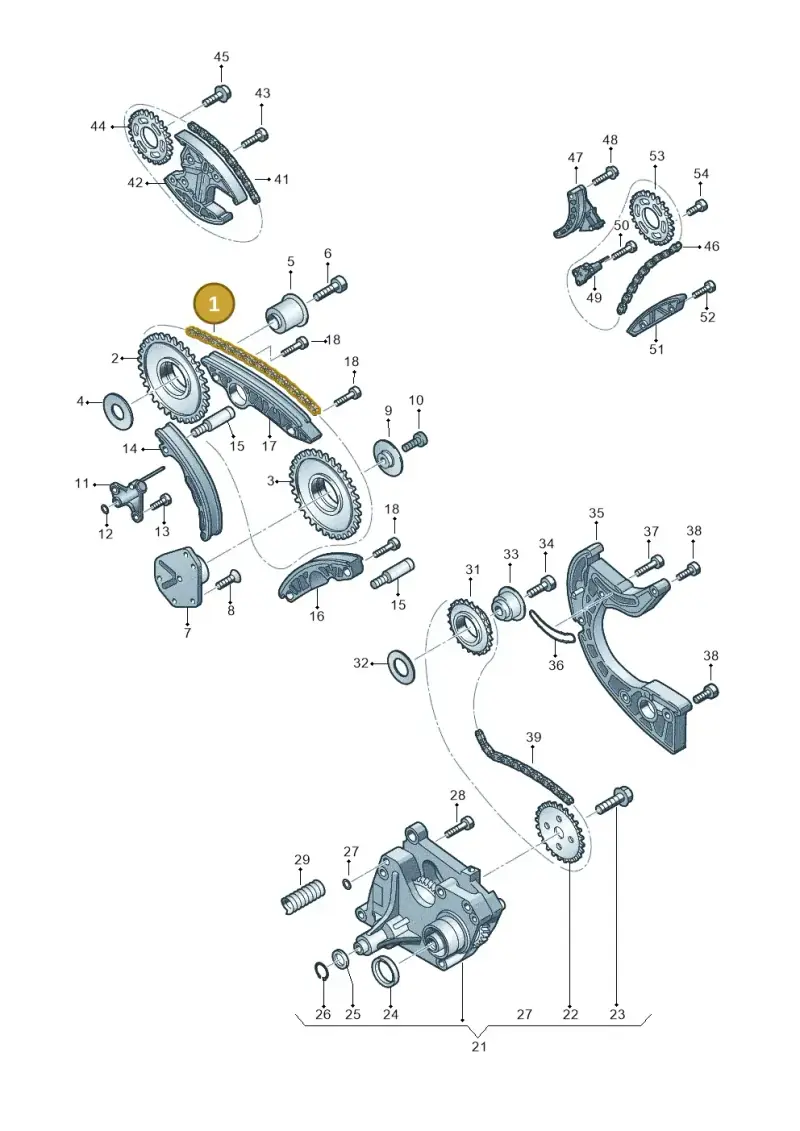 059109229J — Volkswagen Touareg BlueMotion (2014-2018) diagram 277109900, position 1