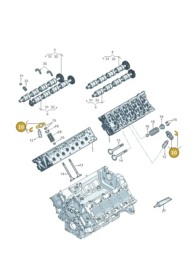 059109417S — Volkswagen Touareg (2017-2023) diagram 439109050, position 10