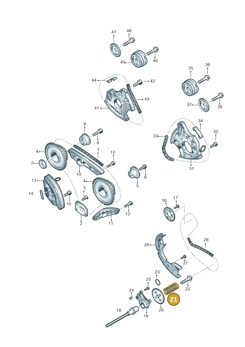 059109481 — Volkswagen Touareg BlueMotion (2014-2018) diagram 693109550, position 21