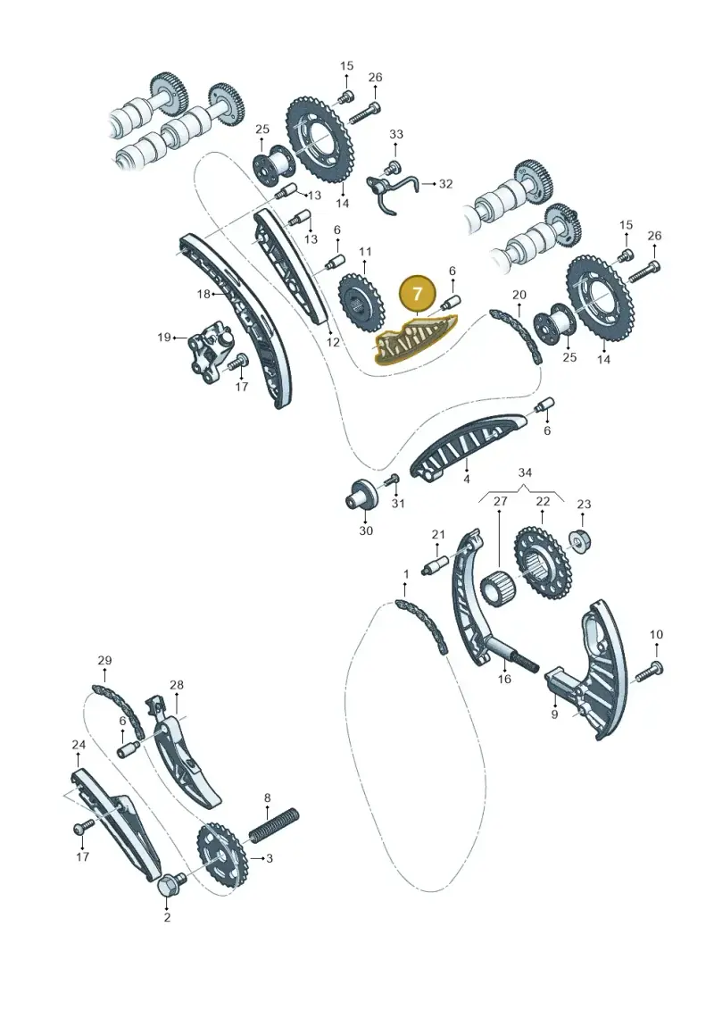 059109513N — Volkswagen Touareg (2017-2023) diagram 859109570, position 7