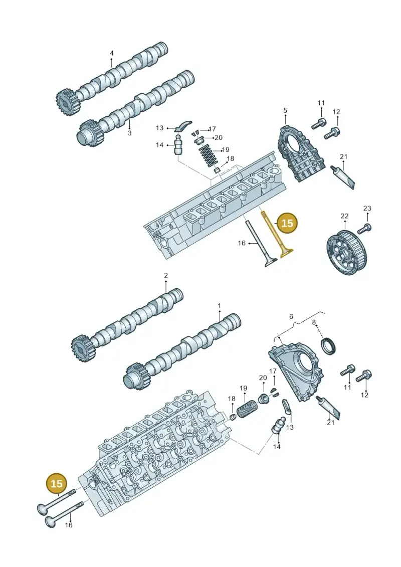 059109601G — Volkswagen Touareg BlueMotion (2014-2018) diagram 787109500, position 15