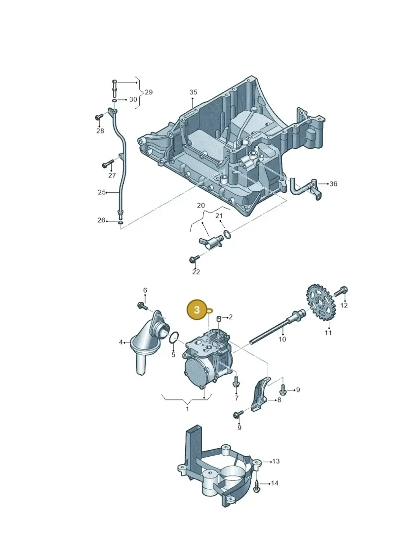 059115111A — Volkswagen Touareg BlueMotion (2014-2018) diagram 693115450, position 3