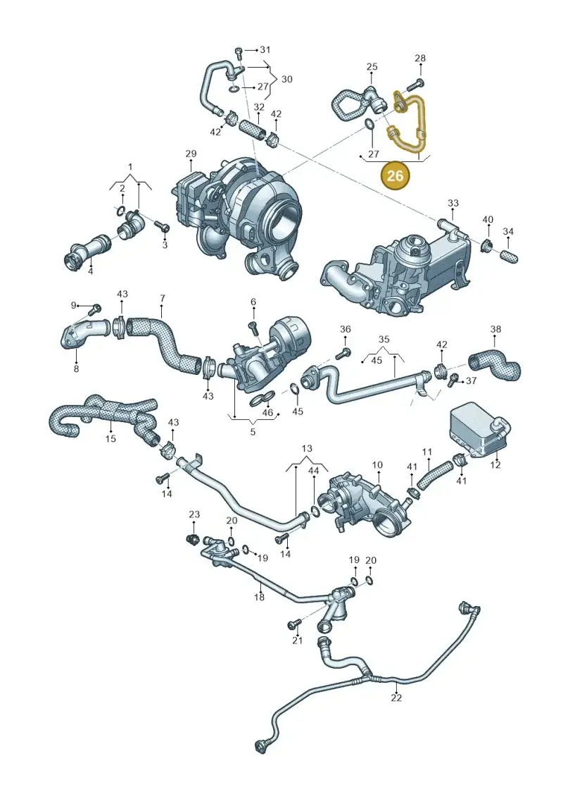 059121065FL — Volkswagen Touareg (2017-2023) diagram 439121350, position 26