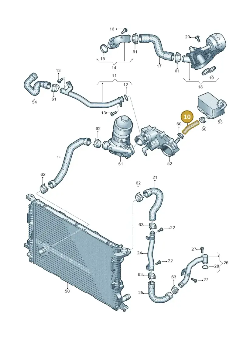 059121073AB — Volkswagen Amarok twin cab (2022-) diagram 894121500, position 10