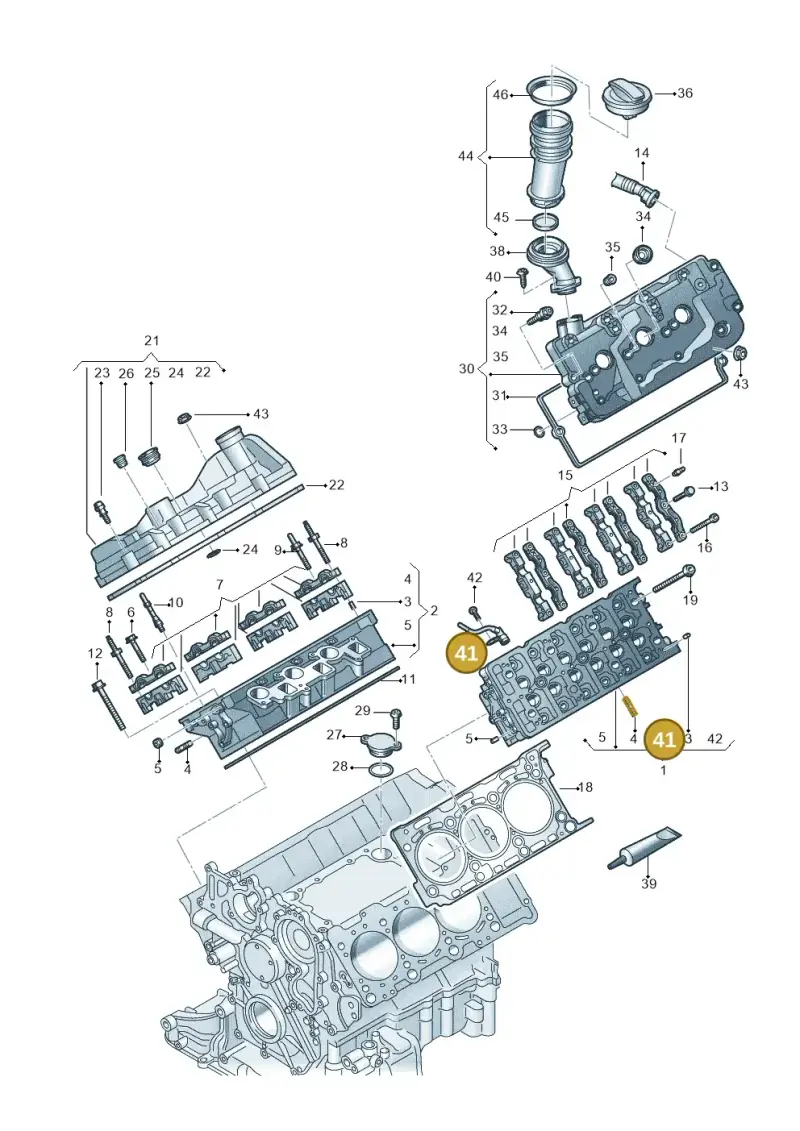 059121597N — Volkswagen Amarok twin cab (2022-) diagram 894103650, position 41