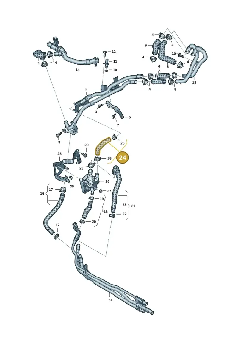 059122055D — Volkswagen Touareg (2017-2023) diagram 439121385, position 24