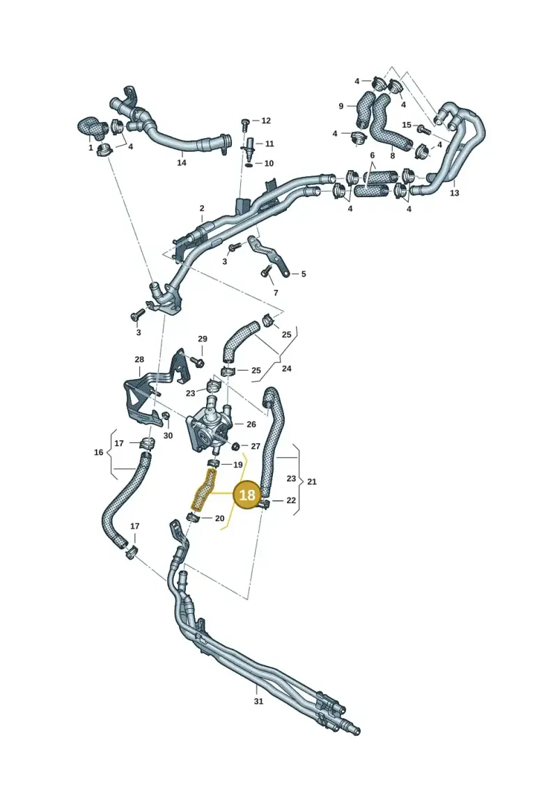059122920E — Volkswagen Touareg (2017-2023) diagram 439121385, position 18