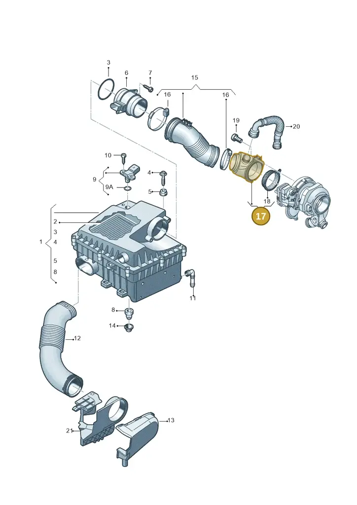 059129955AK — Volkswagen Amarok twin cab (2022-) diagram 894129100, position 17