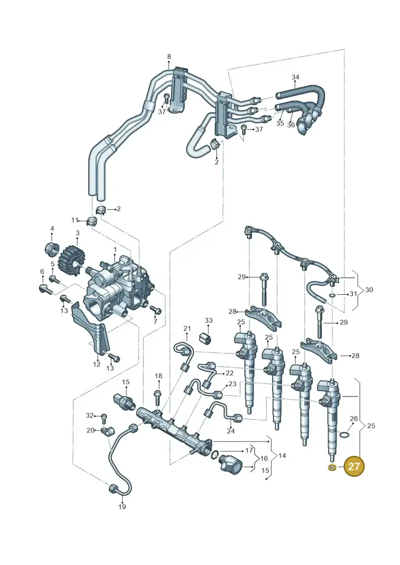 059130519 — Volkswagen Transport. multivan (2019-2024) diagram 7ep130015, position 27