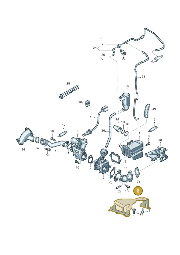 059131035B — Volkswagen Phaeton 4motion (2010-2016) diagram 631131550, position 6