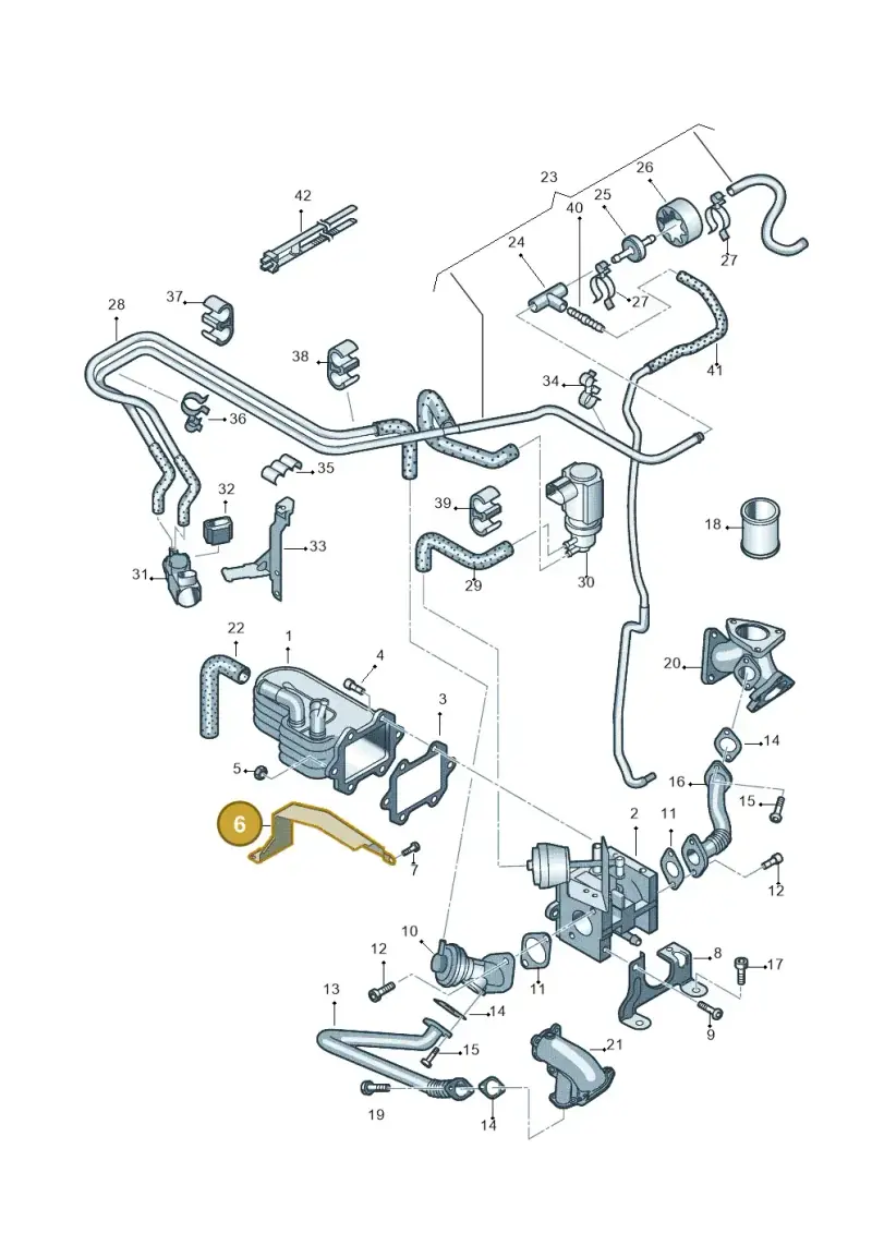 059131133H — Volkswagen PHAETON                08> (2007-) diagram 258131500, position 6