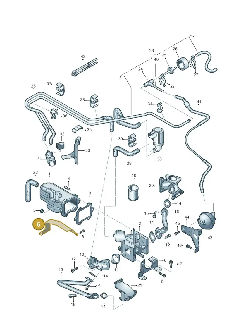 059131133H — Volkswagen Touareg                08> (2007-) diagram 274131600, position 6