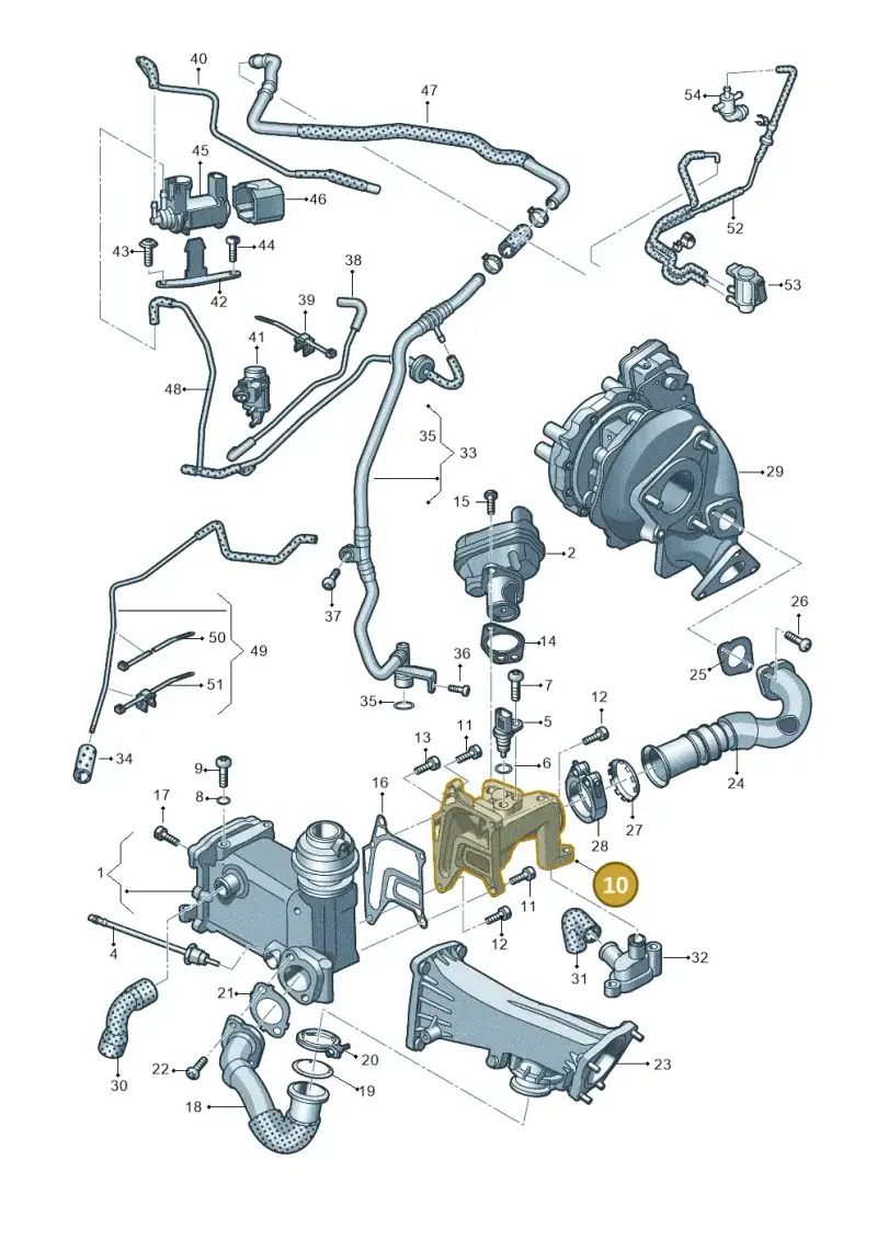 059131223 — Volkswagen Touareg BlueMotion (2014-2018) diagram 693131700, position 10