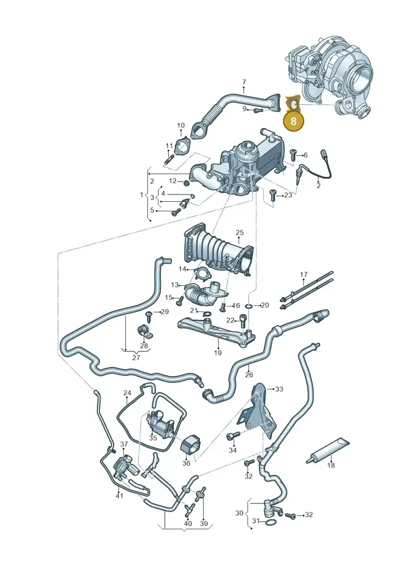 059131357H — Volkswagen Touareg (2017-2023) diagram 439131000, position 8
