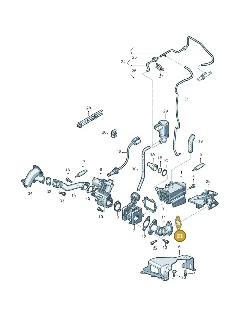 059131358B — Volkswagen Phaeton 4motion (2010-2016) diagram 631131550, position 21