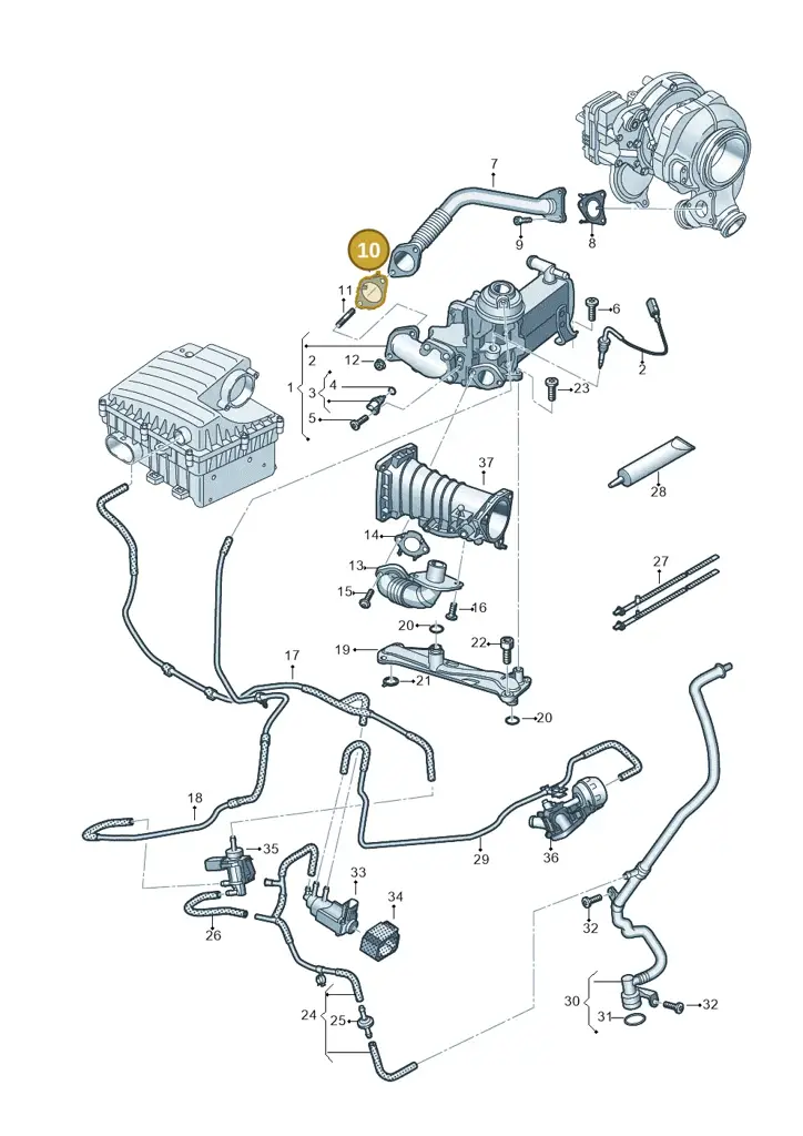 059131358G — Volkswagen Amarok twin cab (2022-) diagram 894131700, position 10