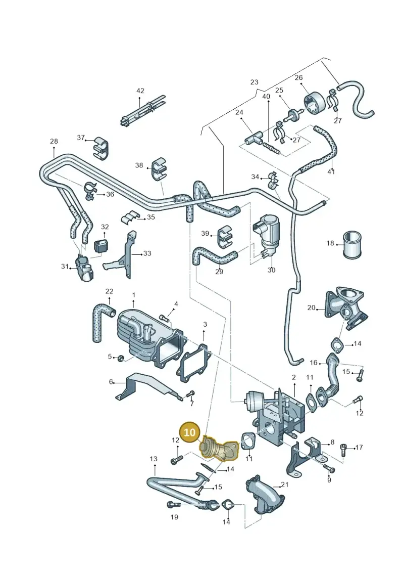 059131503H — Volkswagen PHAETON                08> (2007-) diagram 258131500, position 10