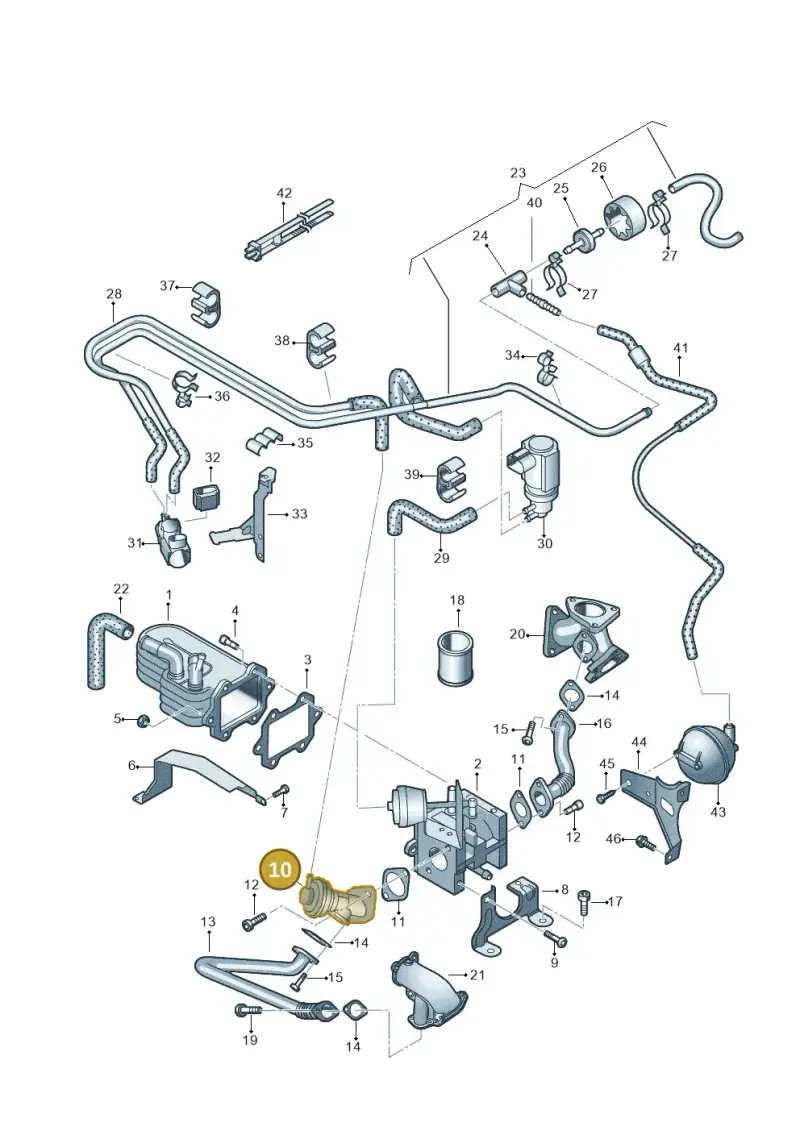 059131503H — Volkswagen Touareg                08> (2007-) diagram 274131600, position 10