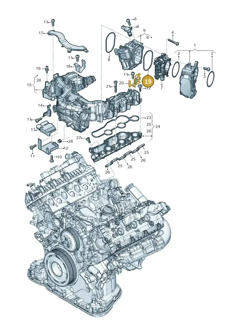 059131694CM — Volkswagen Touareg (2017-2023) diagram 896129080, position 19