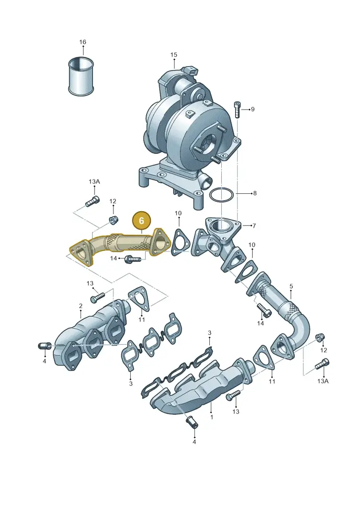 059131790S — Volkswagen Phaeton 4motion (2010-2016) diagram 291253200, position 6