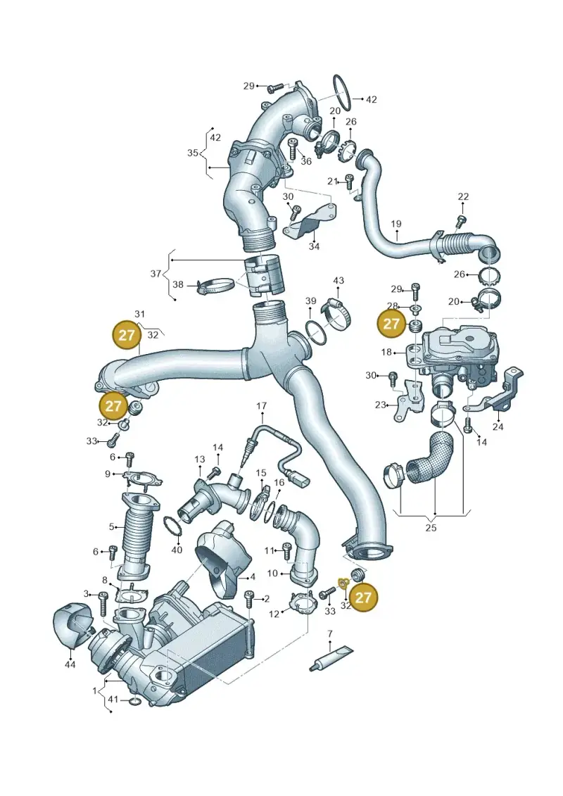 059131887B — Volkswagen Touareg (2017-2023) diagram 859131350, position 27