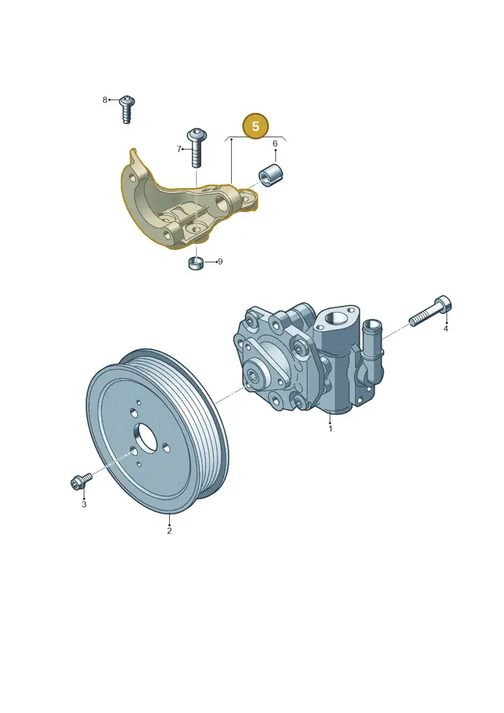 059145167AM — Volkswagen Touareg BlueMotion (2014-2018) diagram 693145310, position 5