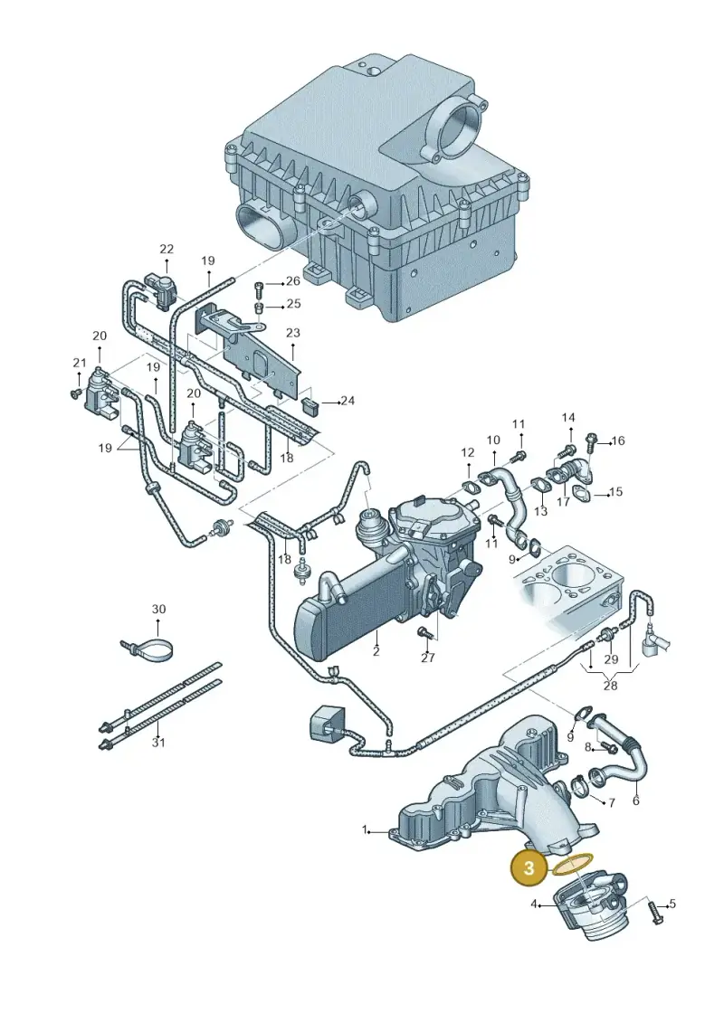 059145865 — Volkswagen Amarok twin cab (2012-2016) diagram 683131500, position 3